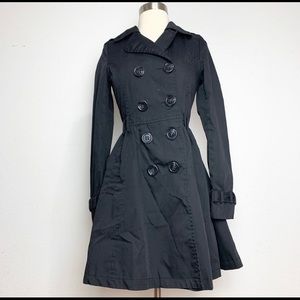 Size 2 H&M black peacoat